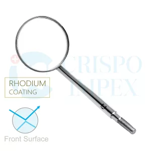 #3 Mouth Mirror Rhodium Coated 12pk