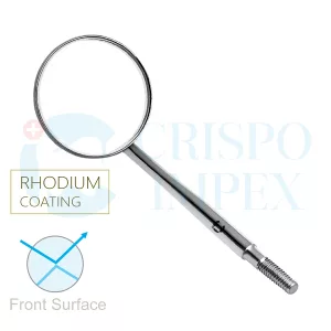 #5 Mouth Mirror Rhodium Coated 12pk