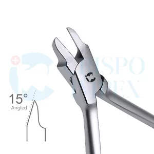 Pin & Ligature Cutter Narrow Tip 15° Angled
