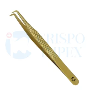 Eyelash Tweezer - 90 Degree - Gold
