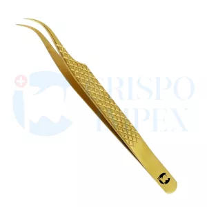 Eyelash Tweezer Curved - Gold